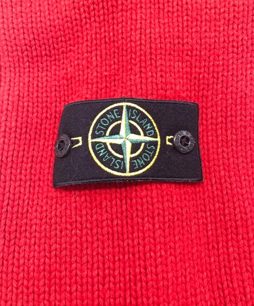 STONE ISLAND（ストーンアイランド）STONE ISLAND (ストーンアイランド) ハーフジップニット レッド サイズ:SIZE Mの古着・服飾アイテム