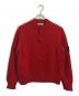 STONE ISLAND（ストーンアイランド）の古着「ハーフジップニット」｜レッド