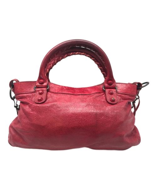BALENCIAGA（バレンシアガ）BALENCIAGA (バレンシアガ) ザ・ファースト 2WAYバッグ レッドの古着・服飾アイテム