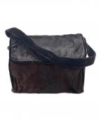 GIORGIO ARMANIジョルジョアルマーニ）の古着「ハラコショルダーバッグ」｜ブラウン