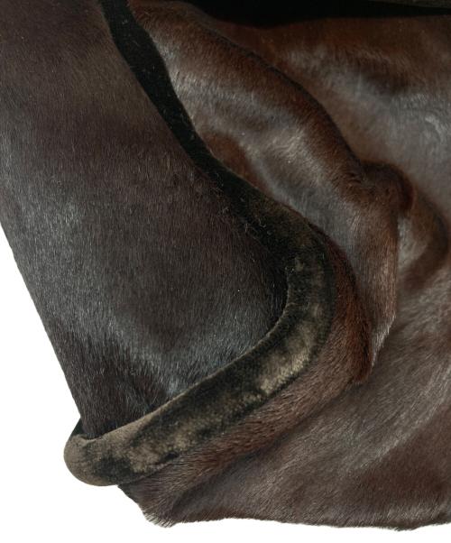 GIORGIO ARMANI（ジョルジョアルマーニ）GIORGIO ARMANI (ジョルジョアルマーニ) ハラコショルダーバッグ ブラウンの古着・服飾アイテム