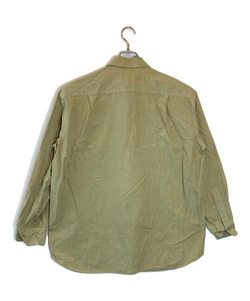 yokosakamoto（ヨウコサカモト）YOKOSAKAMOTO (ヨウコサカモト) REGULAR COLLAR SHIRT オリーブ サイズ:SIZE Mの古着・服飾アイテム
