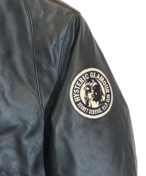 Hysteric Glamour（ヒステリックグラマー）Hysteric Glamour (ヒステリックグラマー) プリマロフトニューレイドツイルジップアップリブブルゾン ブラック サイズ:SIZE Mの古着・服飾アイテム