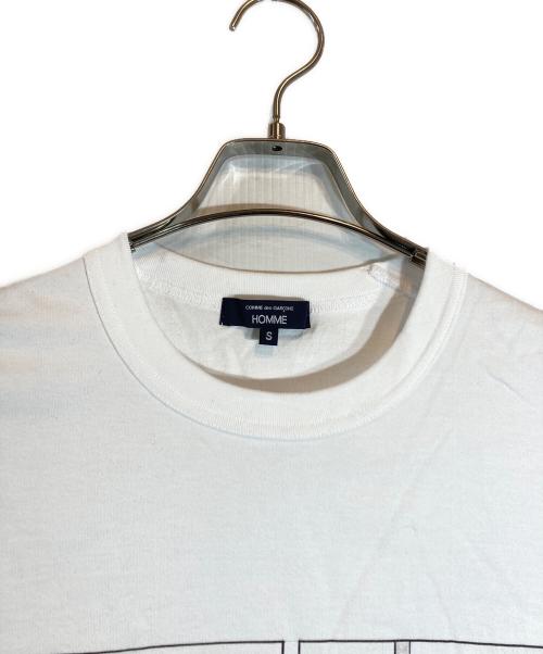 COMME des GARCONS HOMME（コムデギャルソン オム）COMME des GARCONS HOMME (コムデギャルソン オム) ARTWORK PRINT T-SHIRT（アートワークTシャツ） ホワイト サイズ:Sの古着・服飾アイテム