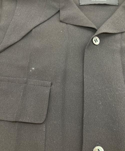 UNDERCOVER（アンダーカバー）UNDERCOVER (アンダーカバー) プリーツ加工オープンカラーシャツ ブラック サイズ:SIZE 1の古着・服飾アイテム