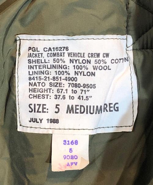 Canadian Army（カナダ軍）CANADIAN ARMY (カナダ軍) COMBAT VEHICLE CREW CW オリーブ サイズ:SIZE Mの古着・服飾アイテム