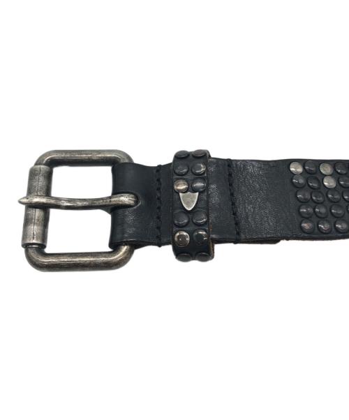 htc（エイチティーシー）HTC (エイチティーシー) ５連スタッズベルト ブラック サイズ:80/32の古着・服飾アイテム