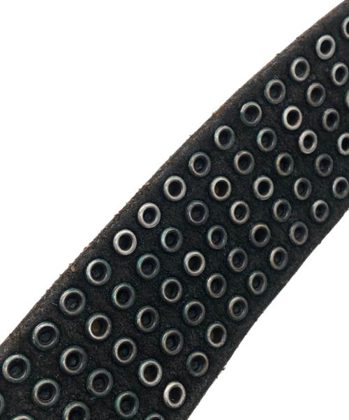 htc（エイチティーシー）HTC (エイチティーシー) ５連スタッズベルト ブラック サイズ:80/32の古着・服飾アイテム