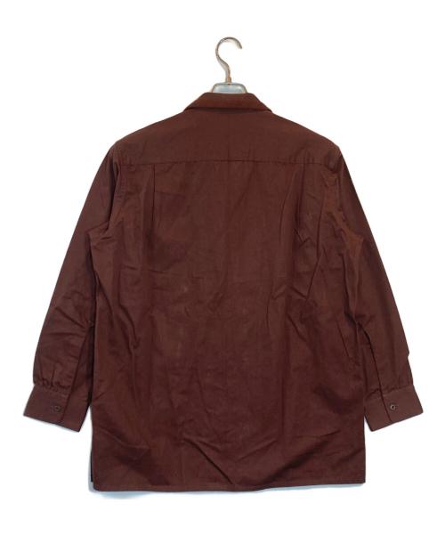 Y's for men（ワイズフォーメン）Y'S for men (ワイズフォーメン) ニットラインオープンカラーシャツ ブラウン サイズ:SIZE 3の古着・服飾アイテム