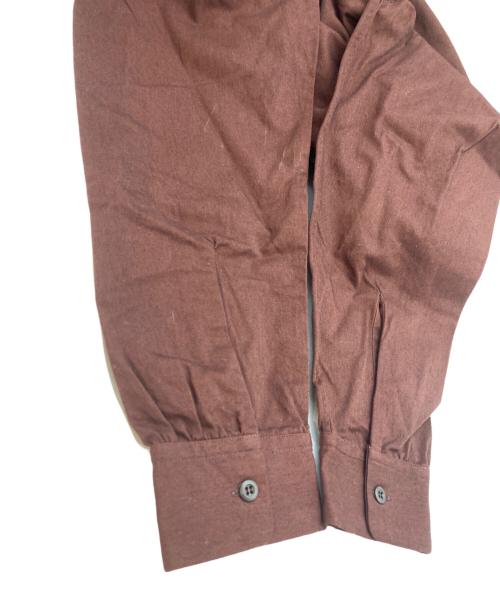Y's for men（ワイズフォーメン）Y'S for men (ワイズフォーメン) ニットラインオープンカラーシャツ ブラウン サイズ:SIZE 3の古着・服飾アイテム