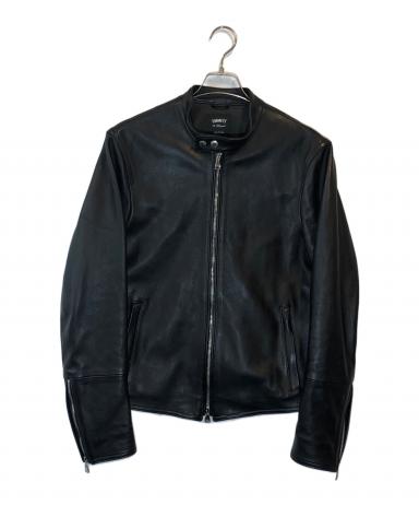 EMMETI 新品未使用タグ付き 羊革 ラムレザー ジャケット ブラウン 中古・古着通販】EMMETI (エンメティ) コラボ ラムレザー シングル