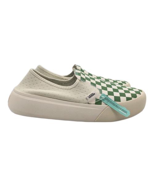 VANS（ヴァンズ）VANS (ヴァンズ) COMFYCUSH ONE CHECKERBOARD GREEN/MARSHMALLOW グリーン サイズ:26.5㎝ 未使用品の古着・服飾アイテム