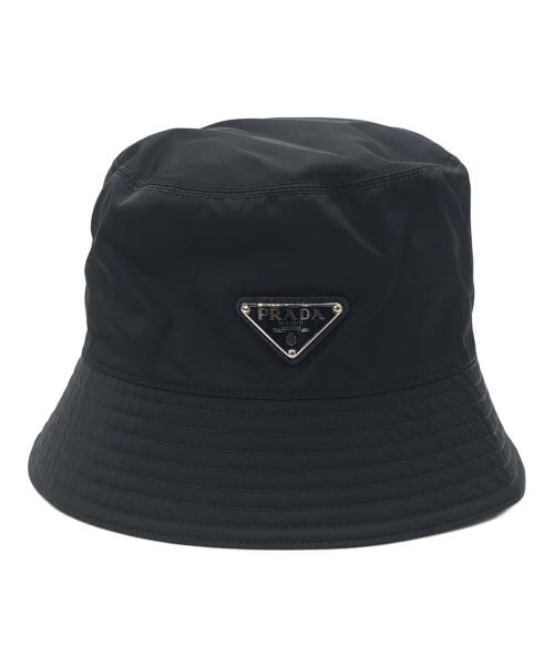 PRADA（プラダ）PRADA (プラダ) Re-Nylon バケットハット ブラック サイズ:Mの古着・服飾アイテム