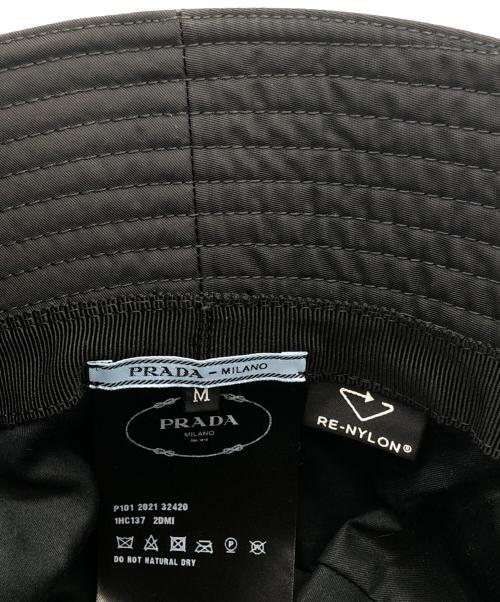 PRADA（プラダ）PRADA (プラダ) Re-Nylon バケットハット ブラック サイズ:Mの古着・服飾アイテム