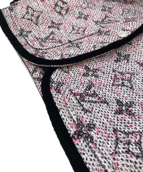 LOUIS VUITTON（ルイ ヴィトン）LOUIS VUITTON (ルイ ヴィトン) モノグラムツイードプレッピーブレザー ピンク サイズ:36の古着・服飾アイテム