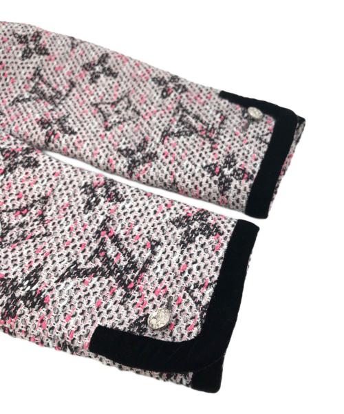 LOUIS VUITTON（ルイ ヴィトン）LOUIS VUITTON (ルイ ヴィトン) モノグラムツイードプレッピーブレザー ピンク サイズ:36の古着・服飾アイテム