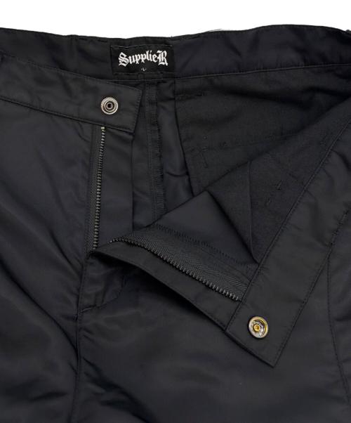SUPPLIER（サプライヤー）SUPPLIER (サプライヤー) 3D Pocket Detail Cargo Pants ブラック サイズ:Lの古着・服飾アイテム