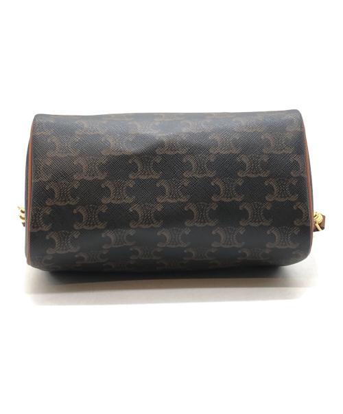 CELINE（セリーヌ）CELINE (セリーヌ) キュイル トリオンフ スモールボストンバッグ ブラウンの古着・服飾アイテム