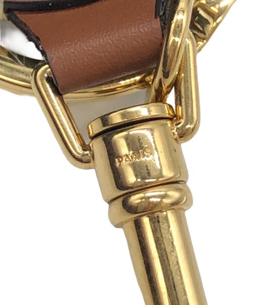 CELINE（セリーヌ）CELINE (セリーヌ) パンチング キーリング チャーム ブラウン サイズ:下記参照の古着・服飾アイテム