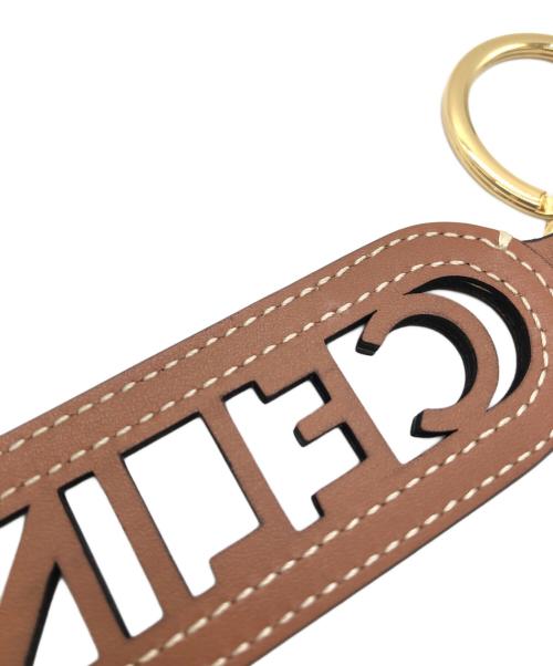 CELINE（セリーヌ）CELINE (セリーヌ) パンチング キーリング チャーム ブラウン サイズ:下記参照の古着・服飾アイテム