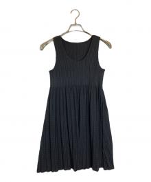 PLEATS PLEASE（プリーツプリーズ）の古着「ノースリーブワンピース」｜ブラック