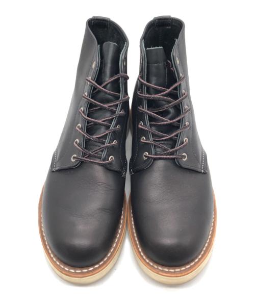 RED WING（レッドウィング）RED WING (レッドウィング) 6インチ ラウンドトゥ プレーントゥ ブーツ ブラック サイズ:24.5ｃｍの古着・服飾アイテム