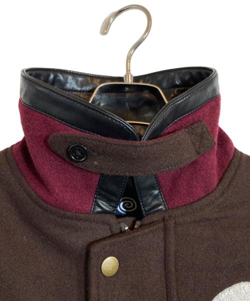 SOL soonerorlater（スーナーオアレイター）SOL soonerorlater (スーナーオアレイター) VARSITY JACKET ブラウン サイズ:Mの古着・服飾アイテム