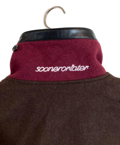 SOL soonerorlater（スーナーオアレイター）SOL soonerorlater (スーナーオアレイター) VARSITY JACKET ブラウン サイズ:Mの古着・服飾アイテム