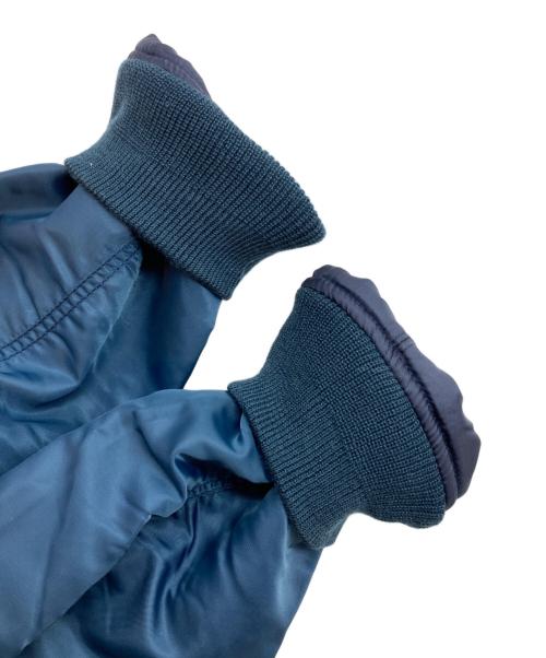 Schott（ショット）Schott (ショット) Ron Herman (ロンハーマン) バックロゴ 刺繍 フライト ボンバー ジャケット ネイビー サイズ:XLの古着・服飾アイテム