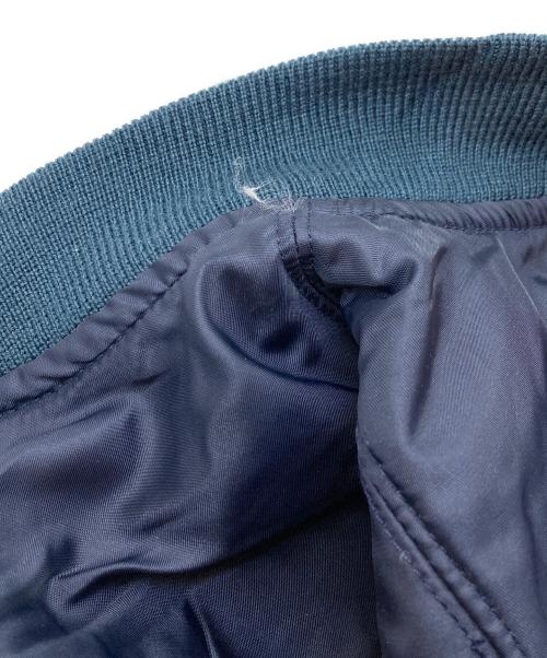 Schott（ショット）Schott (ショット) Ron Herman (ロンハーマン) バックロゴ 刺繍 フライト ボンバー ジャケット ネイビー サイズ:XLの古着・服飾アイテム