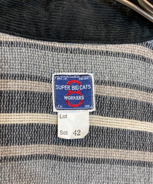 WORKERS（ワーカーズ）WORKERS (ワーカーズ) SUPER BIG CATS ワークジャケット ブラック サイズ:42の古着・服飾アイテム
