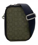 COACHコーチ）の古着「スタントン クロスボディ・シグネチャー ジャカード」｜カーキ