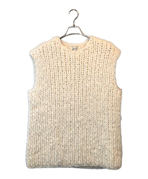 Acne studios（アクネ ストゥディオス）ACNE STUDIOS (アクネ ストゥディオス) Klima Wool Sleeveless Sweater ベージュ サイズ:SIZE XLの古着・服飾アイテム