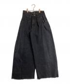 77circa×Curensologyナナナナサーカ×カレンソロジー）の古着「リメイクデニムパンツ」｜ブラック