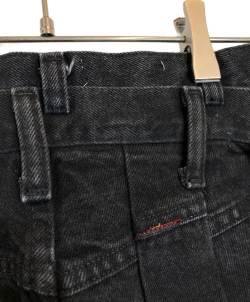 77circa（ナナナナサーカ）77circa (ナナナナサーカ) Curensology (カレンソロジー) リメイクデニムパンツ ブラック サイズ:表記無しの古着・服飾アイテム