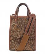 A VACATIONア ヴァケーション）の古着「ペイズリー柄2WAYショルダーバッグ」｜ブラウン