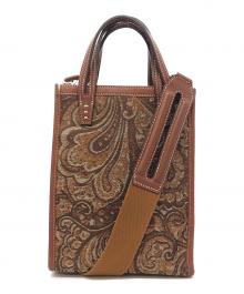 A VACATION（ア ヴァケーション）の古着「ペイズリー柄2WAYショルダーバッグ」｜ブラウン