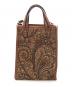 A VACATION (ア ヴァケーション) ペイズリー柄2WAYショルダーバッグ ブラウン：18000円