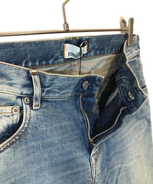 STONE ISLAND（ストーンアイランド）STONE ISLAND (ストーンアイランド) スキニーデニムパンツ ブルー サイズ:SIZE 71cm (W28)の古着・服飾アイテム