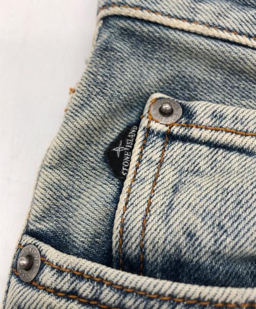 STONE ISLAND（ストーンアイランド）STONE ISLAND (ストーンアイランド) スキニーデニムパンツ ブルー サイズ:SIZE 71cm (W28)の古着・服飾アイテム