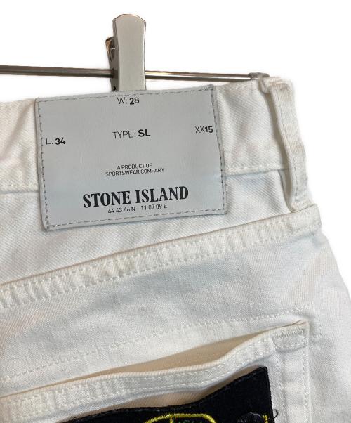 STONE ISLAND（ストーンアイランド）STONE ISLAND (ストーンアイランド) デニムパンツ ホワイト サイズ:W28の古着・服飾アイテム