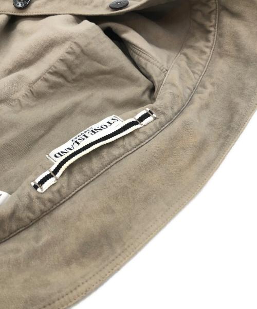 STONE ISLAND（ストーンアイランド）STONE ISLAND (ストーンアイランド) パッチ付きモールスキンシャツ ベージュ サイズ:SIZE XSの古着・服飾アイテム