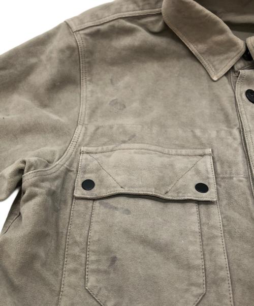 STONE ISLAND（ストーンアイランド）STONE ISLAND (ストーンアイランド) パッチ付きモールスキンシャツ ベージュ サイズ:SIZE XSの古着・服飾アイテム