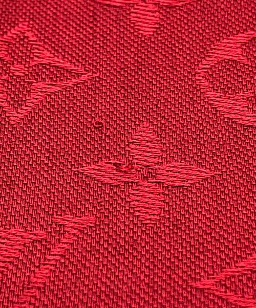 LOUIS VUITTON（ルイ ヴィトン）LOUIS VUITTON (ルイ ヴィトン) シルクウールモノグラムストール レッドの古着・服飾アイテム