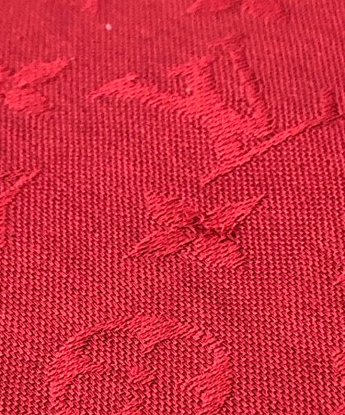LOUIS VUITTON（ルイ ヴィトン）LOUIS VUITTON (ルイ ヴィトン) シルクウールモノグラムストール レッドの古着・服飾アイテム