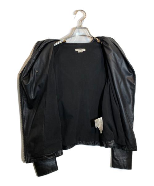 HELMUT LANG（ヘルムートラング）HELMUT LANG (ヘルムートラング) フード付レザージャケット ブラック サイズ:Pの古着・服飾アイテム