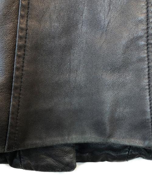 HELMUT LANG（ヘルムートラング）HELMUT LANG (ヘルムートラング) フード付レザージャケット ブラック サイズ:Pの古着・服飾アイテム