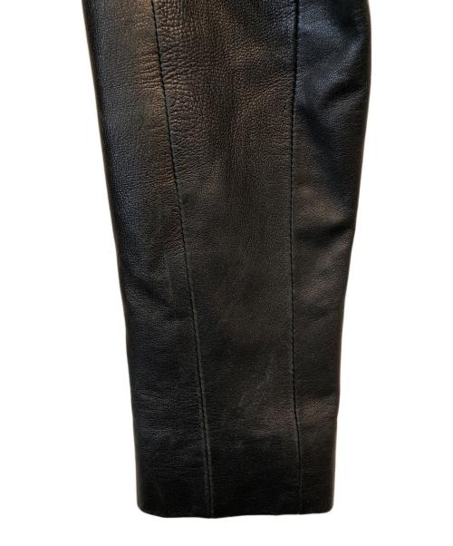 HELMUT LANG（ヘルムートラング）HELMUT LANG (ヘルムートラング) フード付レザージャケット ブラック サイズ:Pの古着・服飾アイテム
