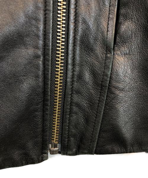 HELMUT LANG（ヘルムートラング）HELMUT LANG (ヘルムートラング) フード付レザージャケット ブラック サイズ:Pの古着・服飾アイテム