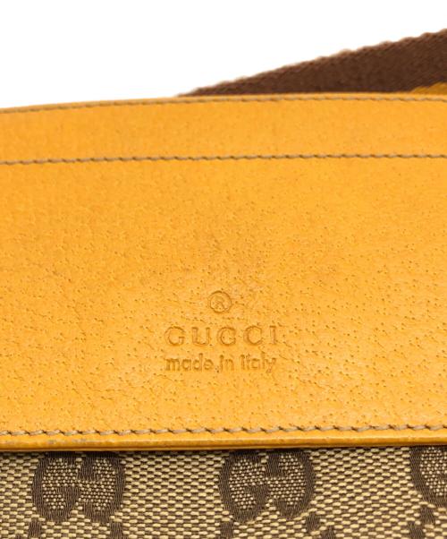 GUCCI（グッチ）GUCCI (グッチ) GGキャンバスウエストポーチ ベージュの古着・服飾アイテム
